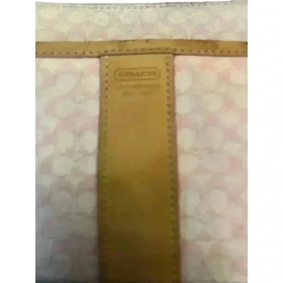Coach Signature C Pink Crossbody Authentic Leather and Jacquard - Picture 3 of 14